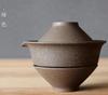 200ml Japoński Ceramiczny Czajnik Czajnik Herbata Gaiwan Filiżanka Herbaty do Puer 1 Miska 2 Filiżanki Zestaw Herbaty Retro Surowe Naczynia Ceramiczne