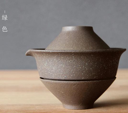 200ml Japoński Ceramiczny Czajnik Czajnik Herbata Gaiwan Filiżanka Herbaty do Puer 1 Miska 2 Filiżanki Zestaw Herbaty Retro Surowe Naczynia Ceramiczne