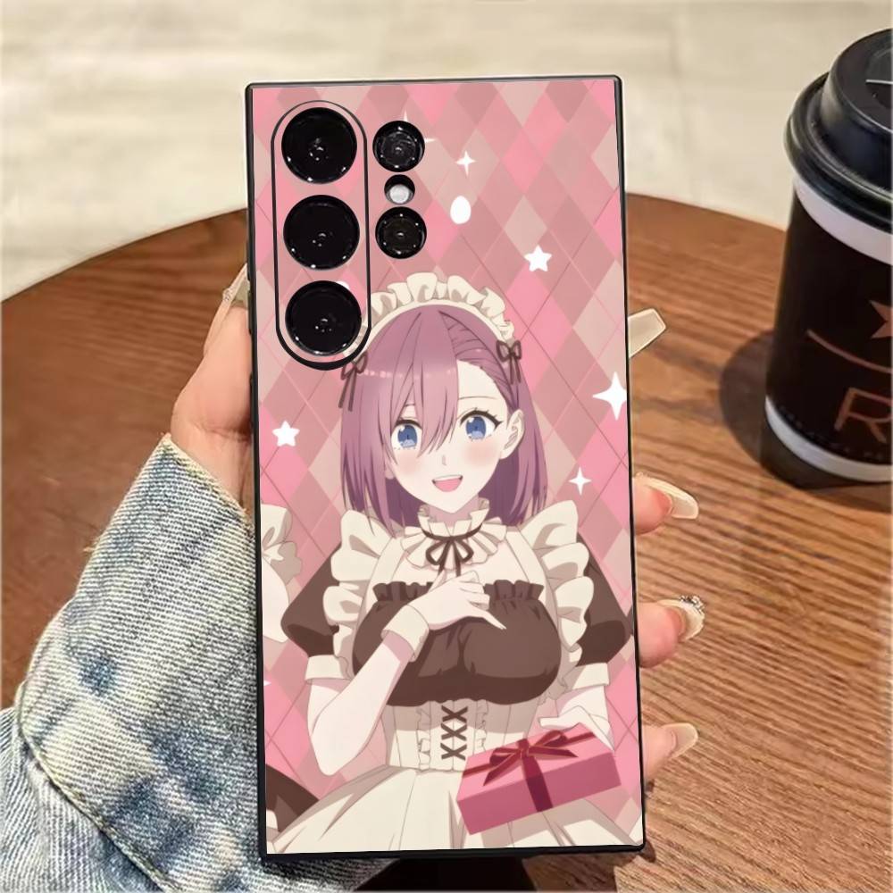 2.5D S-Seduction Anime R-Ririsa AmanoS Handyhülle Für Samsung S25,S24,S21,S22,S23,S20,Ultra,S26,Plus,Fe,Note,5G Schwarze Hülle