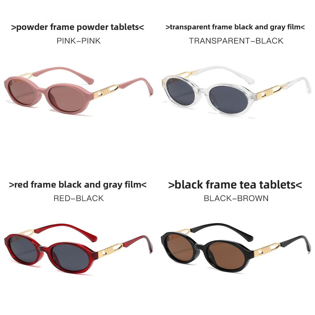 Retro Oval Sunglasses For Women Uv400 Protection Fashion Eyewear For Travel And Parties