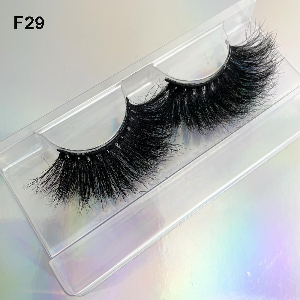 Package Box Custom Mink Eyelashes Private Label Natural False Full Strip Eyelashes Supplier 3D Mink Eye Lashes