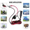 140CM 16AWG SAE-to O Ring Cord Socket Connector Cable Adapter Battery Charging
