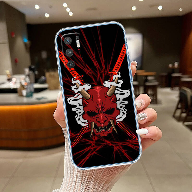 Japan Samurai Mask Phone Case for Motorola G14 G15 G24 G30 G31 G32 G34 G41 G42 G51 G52 G50 G60S G60 G62 G72 G71 G73 G84 G85 G200 E32