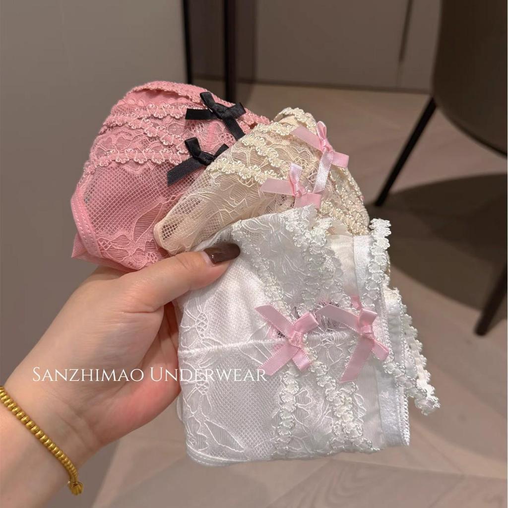 2025 French Satin Lace Seamless Panties, Pure Desire Style