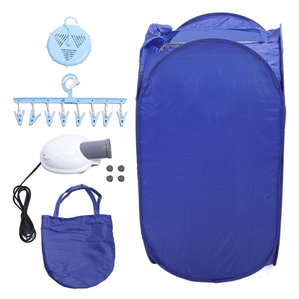 Mini Clothes Dryer 800W with Timer 35.4in Height PTC Heating Foldable Portable Dryer   for RV Apartments Travel