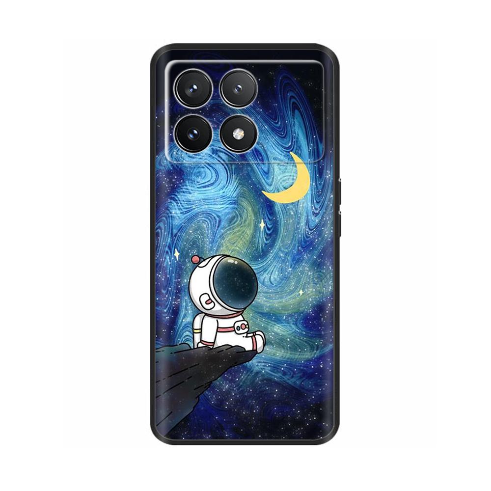 For Xiaomi Poco F6 Pro Case Cover For Xiaomi Poco F6 Pro 5G Phone Cover Cool Sweet Soft Smooth Liquid Silicone Fundas Shells