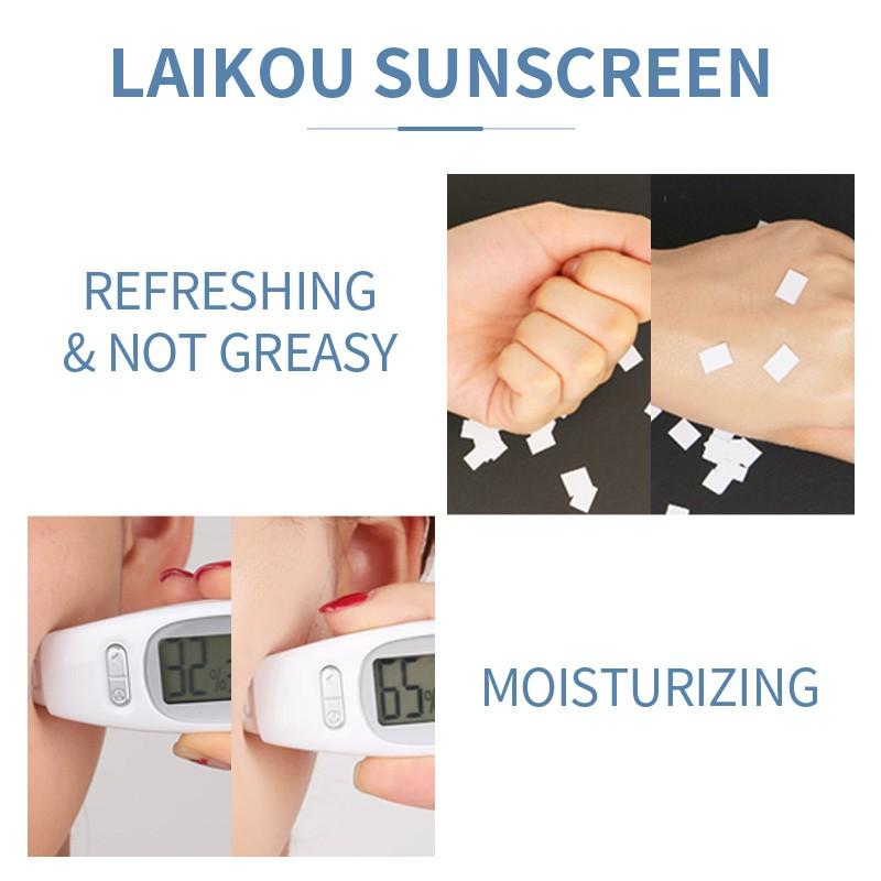 LAIKOU Face Sunscreen UV Protector Body Sunblock Cream Water-Resistant Hydrating SPF50+