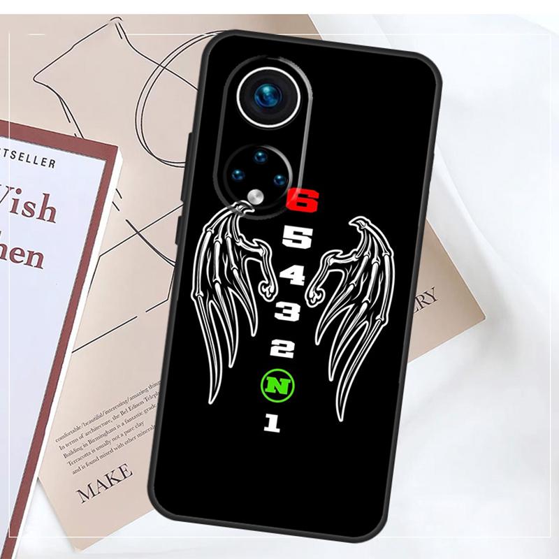 1N23456 Motorcycle Phone Case For Honor 70 50 90 Lite Magic 5 6 Pro X6 X7 X8 X9 X6a X7a X8a X9a X8b X9b Cover
