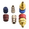 2X Car A/C Air Condition Low/High R134 Quick Coupler Extension Adapters 1 X Blue Quick Coupler(With Cap)  1 X Red Quick Coupler(