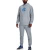 Under Armour Solid Fleece Jogger Knit Pants Men Bottoms Grey Blue 1374299-465