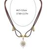 Stylish Sun and Moon Pendant Necklace Clavicle Chain Choker Necklaces Women's Charm Unique Jewelry Gift for Women