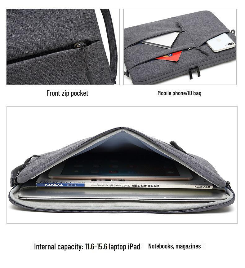 Multi-Pocket Laptop & Tablet Storage Bag for 13-15 Inch Devices