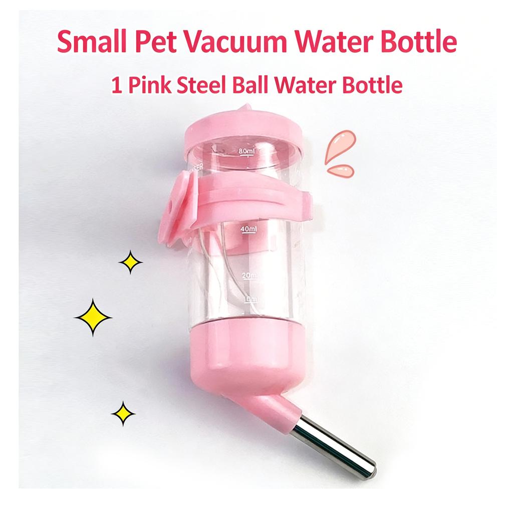 Hamster Water Bottle Hanging Small Pet Water Dispenser Roller Ball DrinkingBottleForGuinea Pig Hedgehog WaterFeeder Pet Supplies