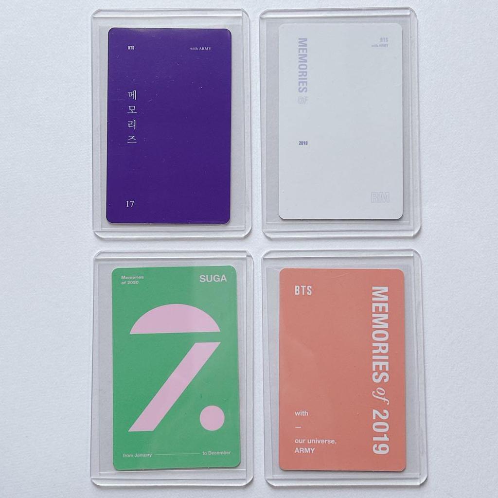 [USED] BTS Memories DVD 2017-2020 bundle with trading cards