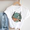 Kvinnor Fjäril Kortärmad Vår Sommar Trend Tryck Kläder Mode Kläder Tryck T-tröja T-shirt Kvinnlig Grafisk T-shirt