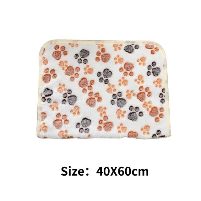 

40X60CM одеяло для домашних животных, зимнее теплое одеяло для собак, симпатичное теплое и удобное одеяло-подушка для кошек и собак, товары для животных белый