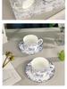 D Home Luxurious Coffee & Tea Set: Cup & Saucer for Two in Gift Box – Elegant Tableware for Afternoon Tea