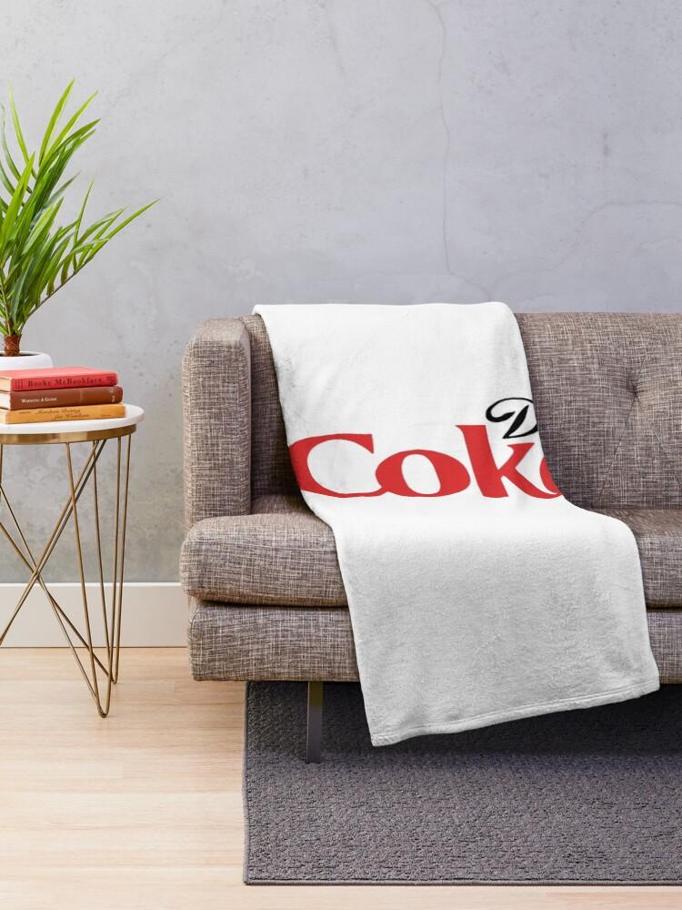 Coke Funny Lover Diet Throw Blanket  Soft Cozy Plaid Print for Living Room Couch Bed Sofa  Home Decor Gift Idea 40x50in