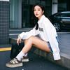 Leather Little White Shoes Women's Spring New Shoes Women's Board Shoes Casual Versatile Bread Shoes Platform Retro Women's Shoes