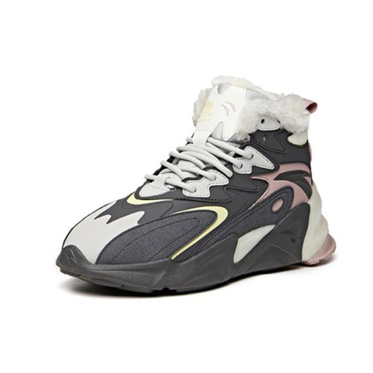 Anta Life Collection Fleece lined Cushioning Slip Resistant Abrasion Resistant Thermal Mid top Casual Shoes Women's 922048910-2