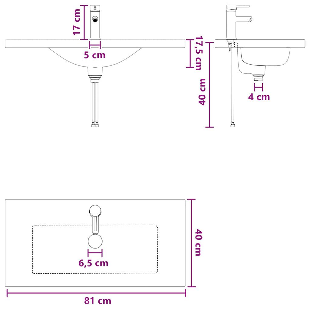 Bathroom Furniture Set Reclaimed Wood Look 32.0 x 15.7 x 33.3 in (L x W x H) Engineered Wood