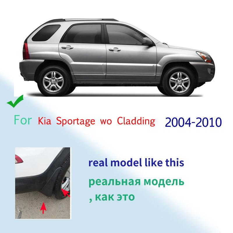 Auto-Schmutzfänger vorn hinten, für 2004 2005 2006 2007 2008 2009 2010 KIA Sportage ohne Verkleidung, Schmutzfängerzubehör