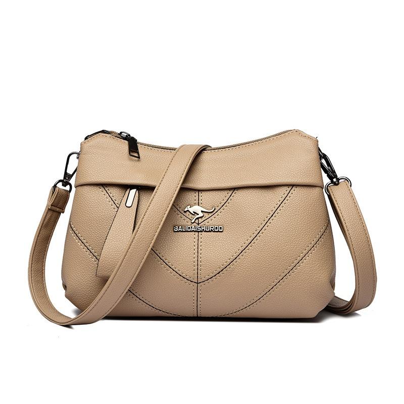 Kabelka crossbody pro ženu středního věku Malá čtvercová kabelka Vícevrstvá kabelka na jedno rameno