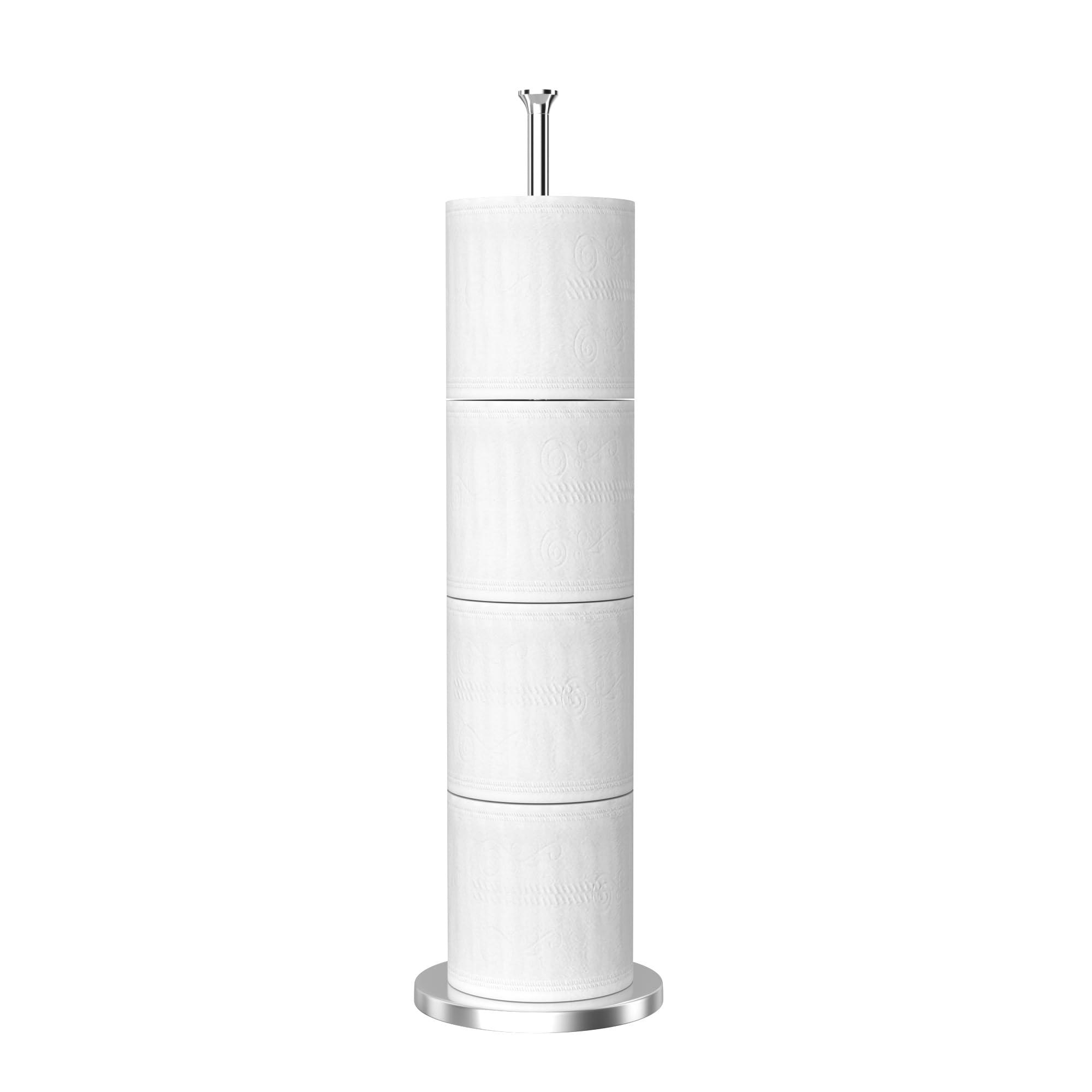 

Freestanding Toilet Paper Holder with Reserve Function, Stainless Steel, Modern Design
