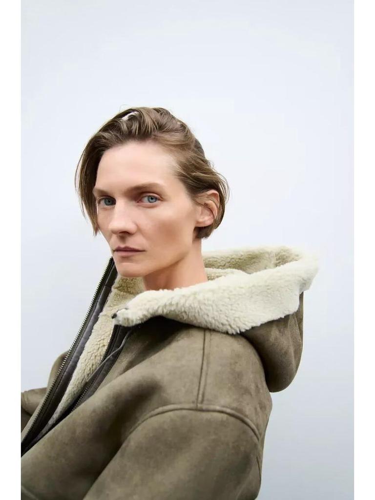 Women's Autumn/Winter Hooded Double-Sided Cotton Jacket - European & American French Style.