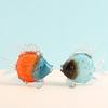 Elegant Glass Kiss Fish Arts Piece for Modern Interior High Transparencies Glass Beautiful Lights