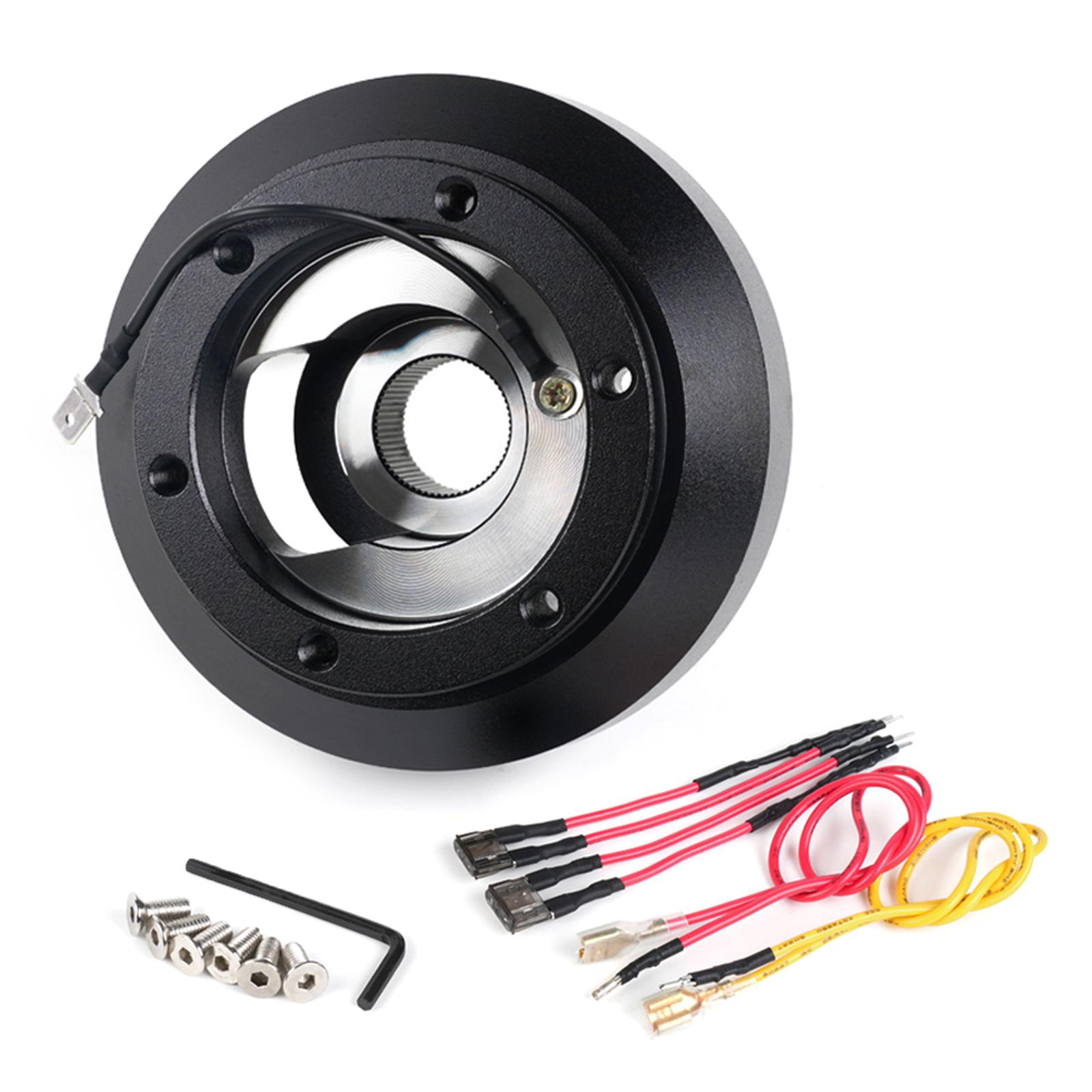 

6 Hole Steering Wheel ConnectorBase 135h Steering Wheel Short Hub Adapter for Fit, Civic, ILX 1