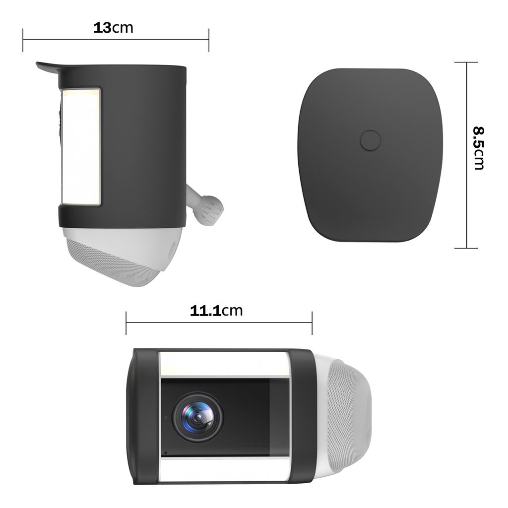 Silikon-Schutzhülle für Überwachungskamera, UV-beständig, Monitor-Kamera-Schutz, wetterfest für Ring Spotlight Cam Pro/Cam Plus