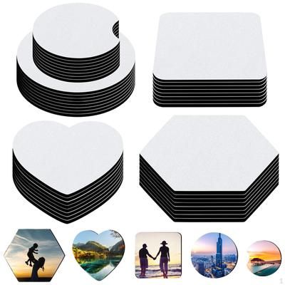 40x Sublimation Coaster Heat Transfer Blank Accessories for Living Room Drinks