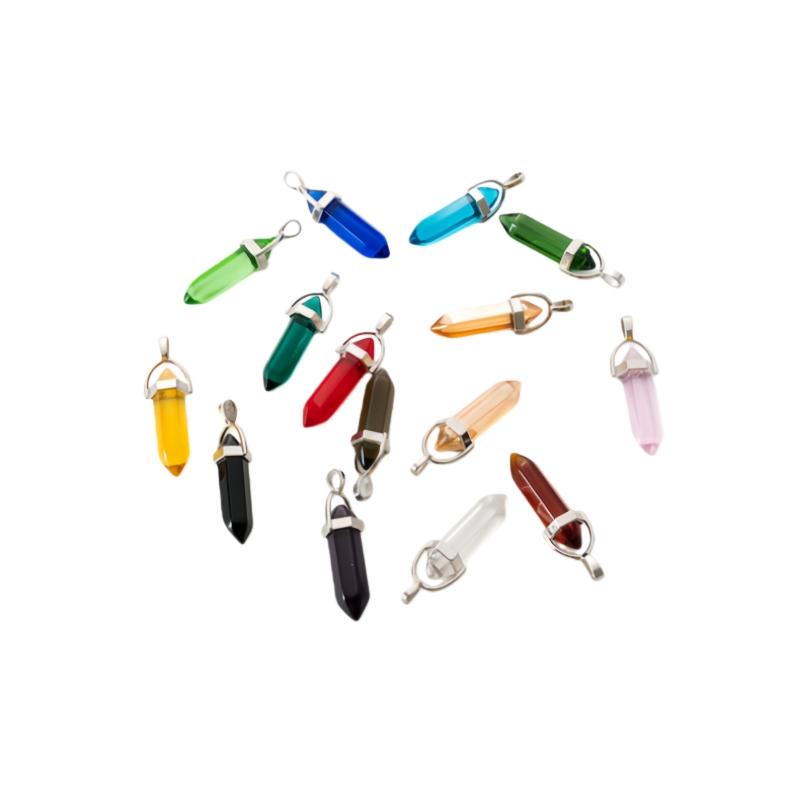 15Pcs Christmas Birthday Gifts  Healing Pointed Chakra Beads Crystals For Jewelry Making Home Office Decoration