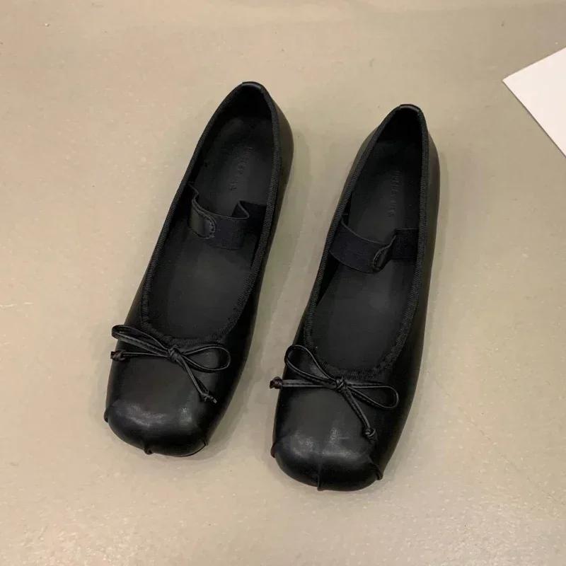 Luxus Satin Seide Ballett Schuhe Frau Klassische Karree Bowtie Elastische Band Ballerinas Damen Weiche Slipper