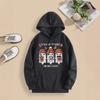Ladies Spring Autumn Casual Sports Hooded Loose Long Sleeve Big Pocket Halloween Ghost Printed Pullover Hoodies Sweatshirt Top