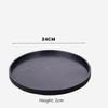 Round Wooden Pallet,  Multifunctional Storage Plate, Tea Tray,Food, Bread Pan, Household Kitchen Supplies, Black, Brown, 21-37cm