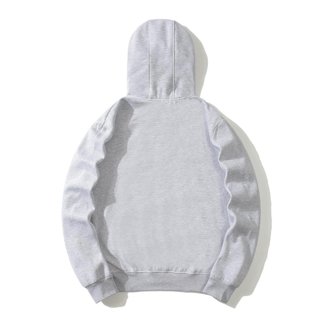 Autumn/Winter Unisex Casual Couple Sweatshirt Cardigan with Glasses Lens and Hood