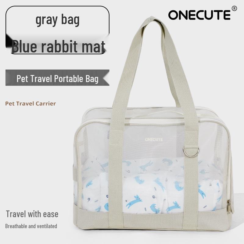 Trasportino Portatile per Animali ONECUTE: Traspirante, Morbido e Confortevole per Cani e Gatti – Borsa a Mano e a Spalla per Viaggi all'Aperto
