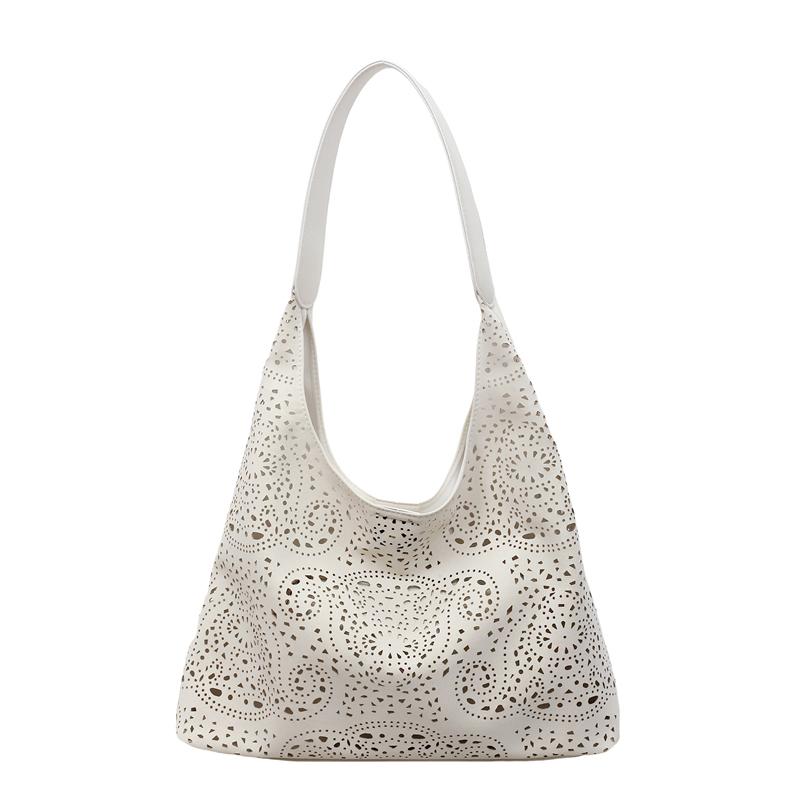 

Oxford Solid Color Women s Handbags Large Capacity Hollow Out Women s Bags Sale 2026 New Autumn Fashi Shoulder Bag бежевый