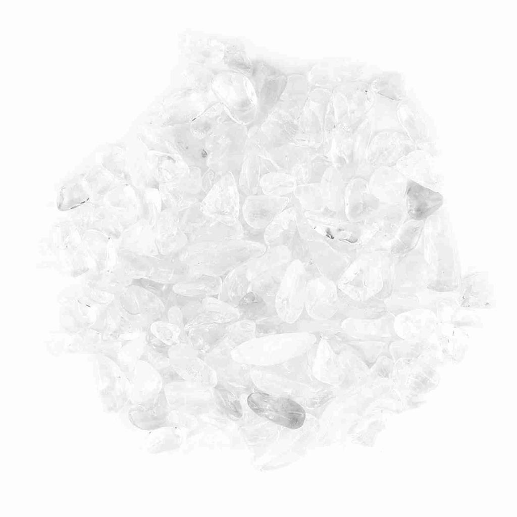 Trommelsteinsplitter, zerkleinerte natürliche Bergkristallstücke