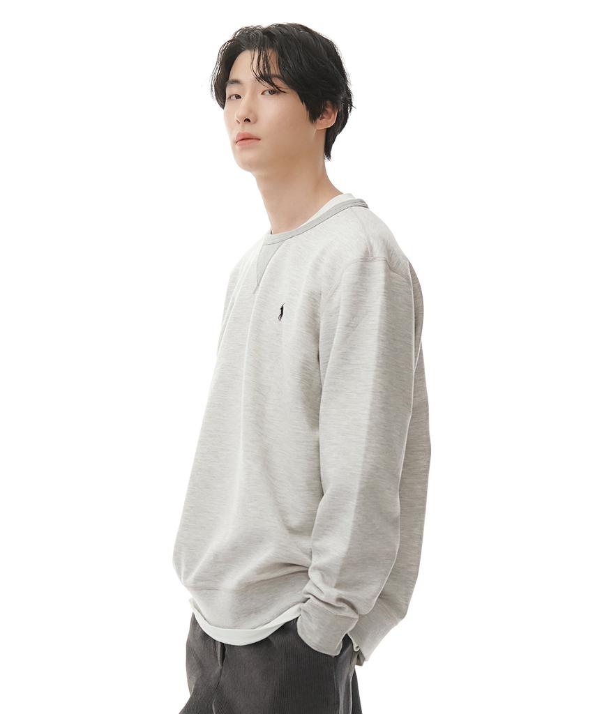 POLO RALPH LAUREN Double Knit Sweatshirt - Gray
