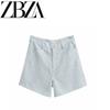 Jnleaog Autumn New Women's Clothing Fashion Style French Style Design Fashion Casual Style Stripes Mid Waist Shorts