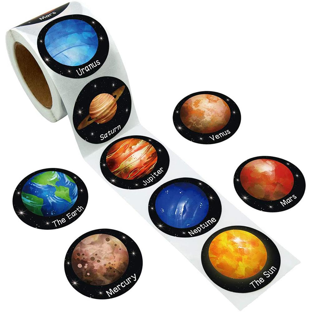 100-500Pcs Top-Grade Solar Superior-Grade System Top-Grade Planet Top-Grade Paper Premium-Quality Sticker High-Standard Outer Space-Discovery