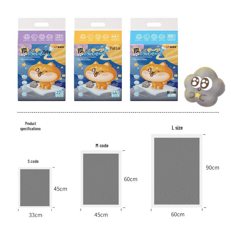 Einweg-Hundepads - Saugfähig, mit Aktivkohle angereicherte Urinsperre für Haustiertoiletten