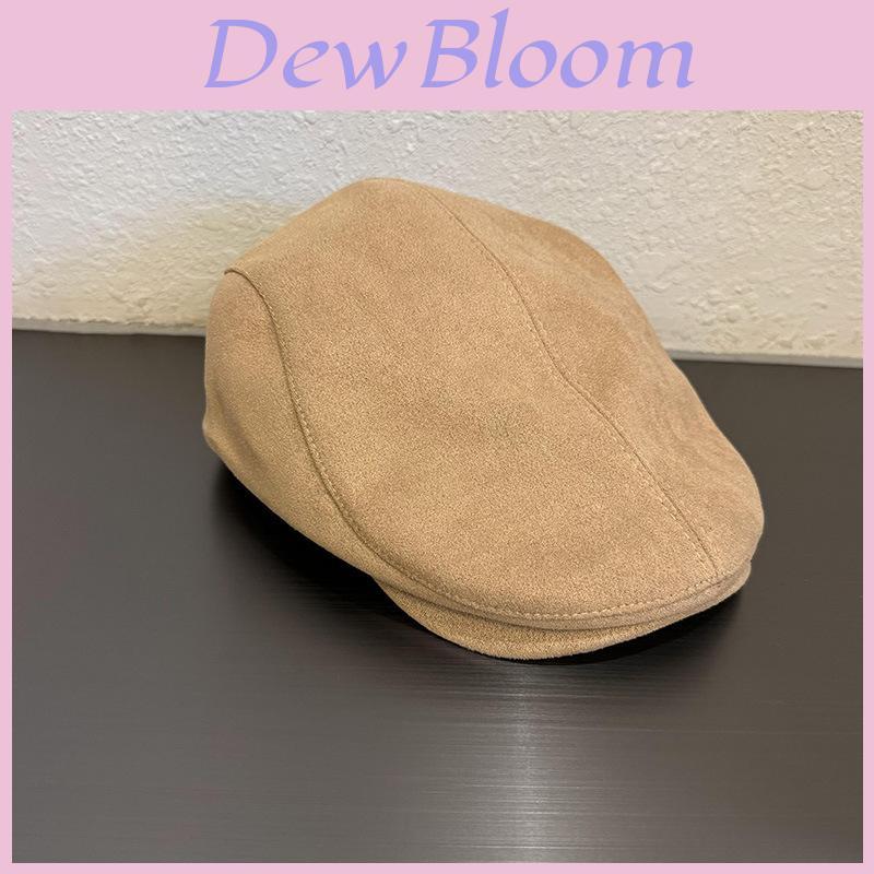 Simple Suede Cap With Short Brim For Casual Wear And Sun Protection