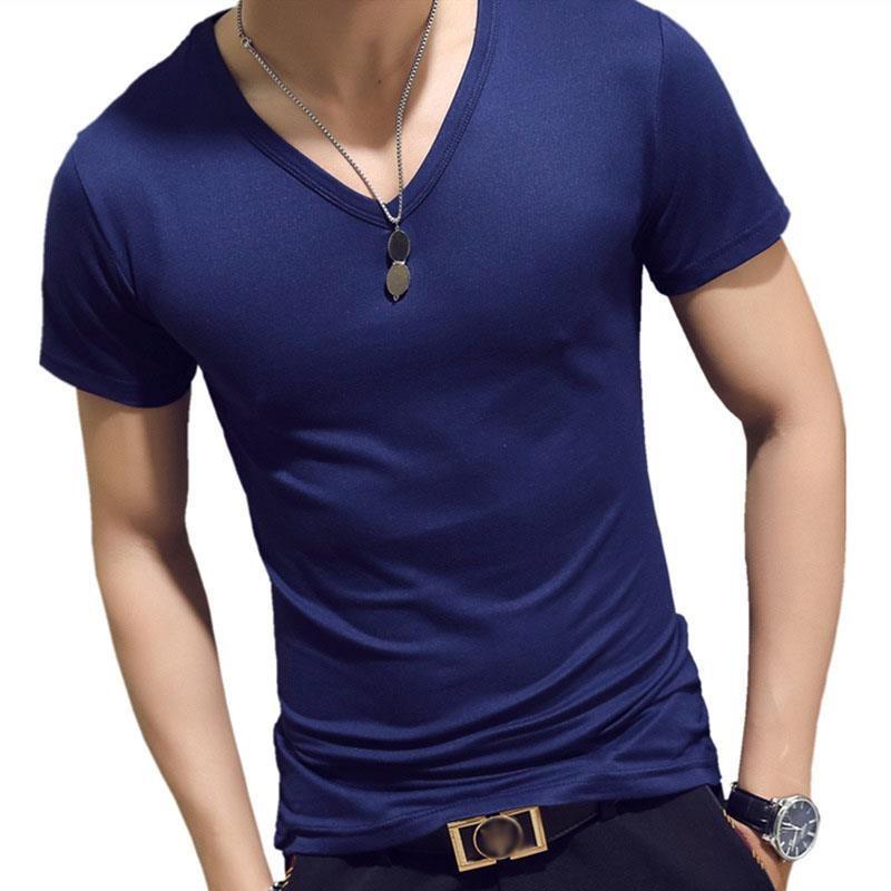 Fashion Slim Men's T-shirt Soft and Comfortable Breathable Cotton Men's Shirt Fitness and Leisure