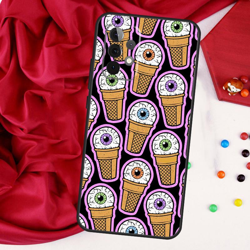 Crazy Eyeball Pattern For Samsung Galaxy A56 A36 A26 A16 A05 A06 A22 A32 A52 A54 A34 A14 A55 A15 A53 A33 A35 Case