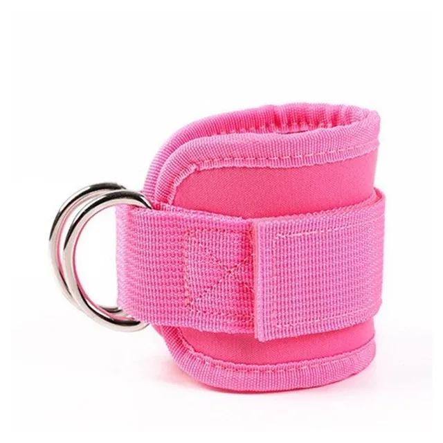 Gym Ankle Straps Double D-Ring Adjustable Neoprene Padded Cuffs Ankle Weight Leg Training Brace Support Sport Safety Abductors