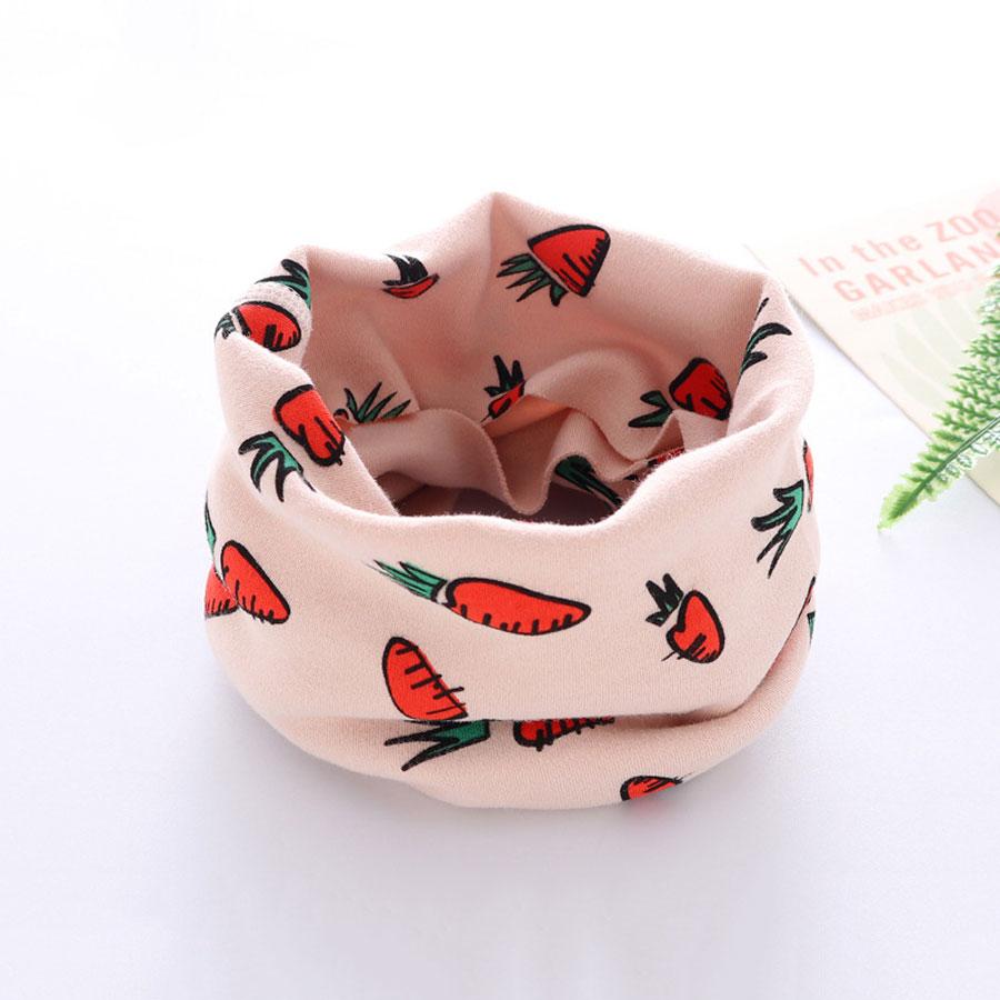 Kids Winter Warm Cartoon Scarf Soft Cotton Neck Collar For Baby Boys Girls Cute Neckerchief